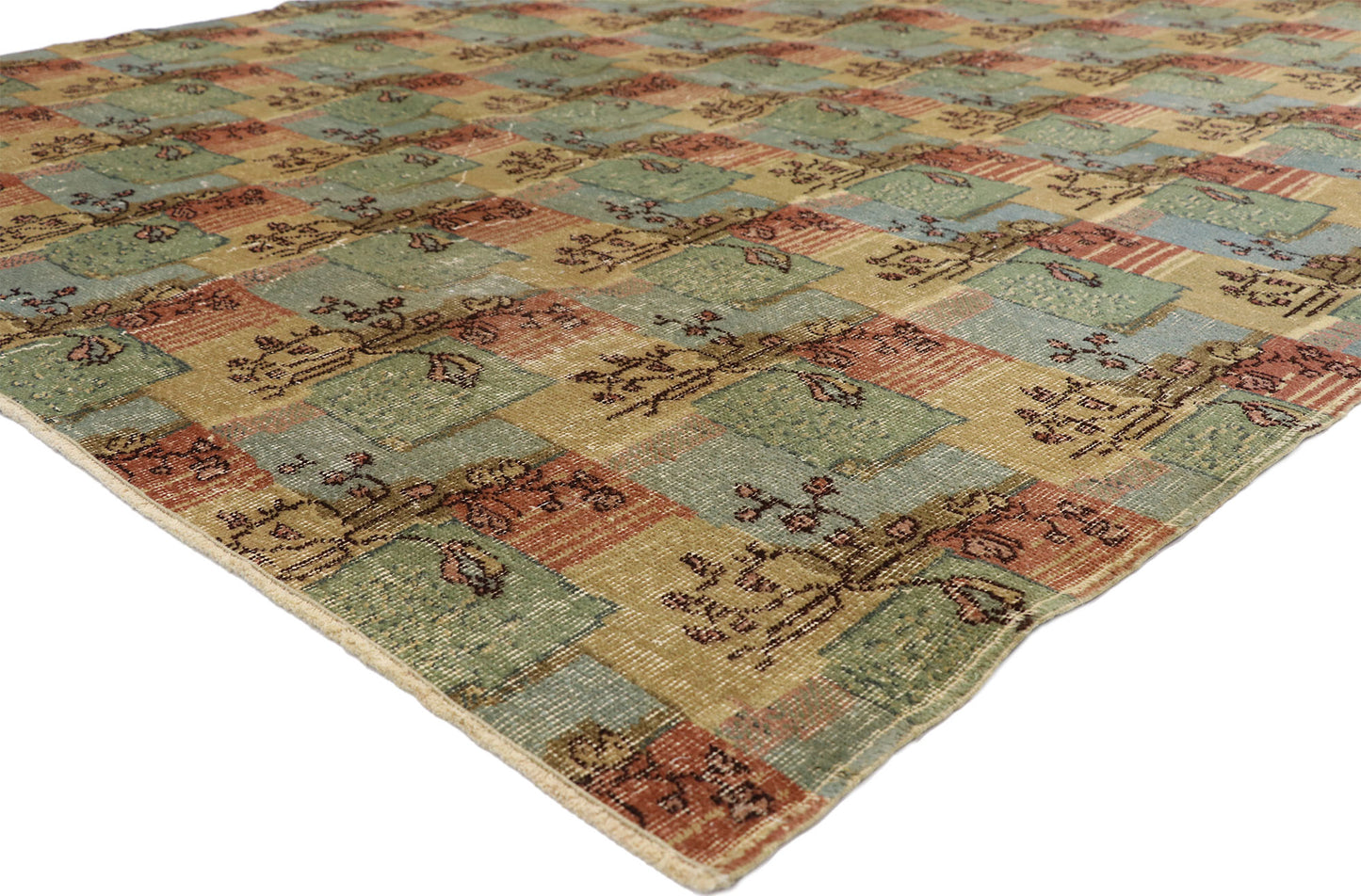 7 x 10 Zeki Muren Vintage Sivas Rug 52574