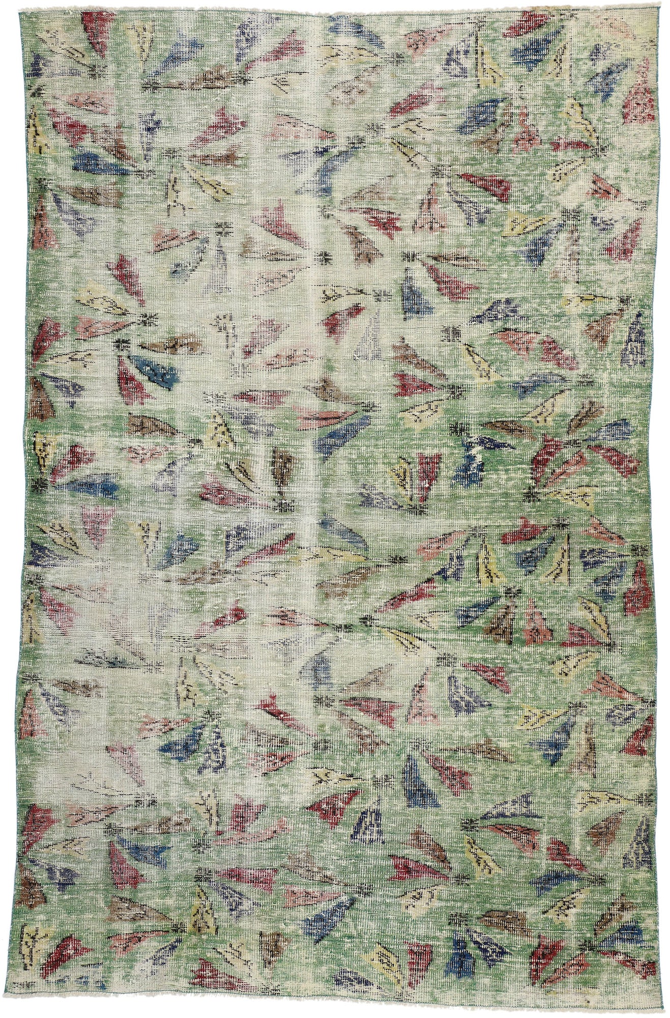 6 x 9 Zeki Muren Vintage Turkish Sivas Rug 52575