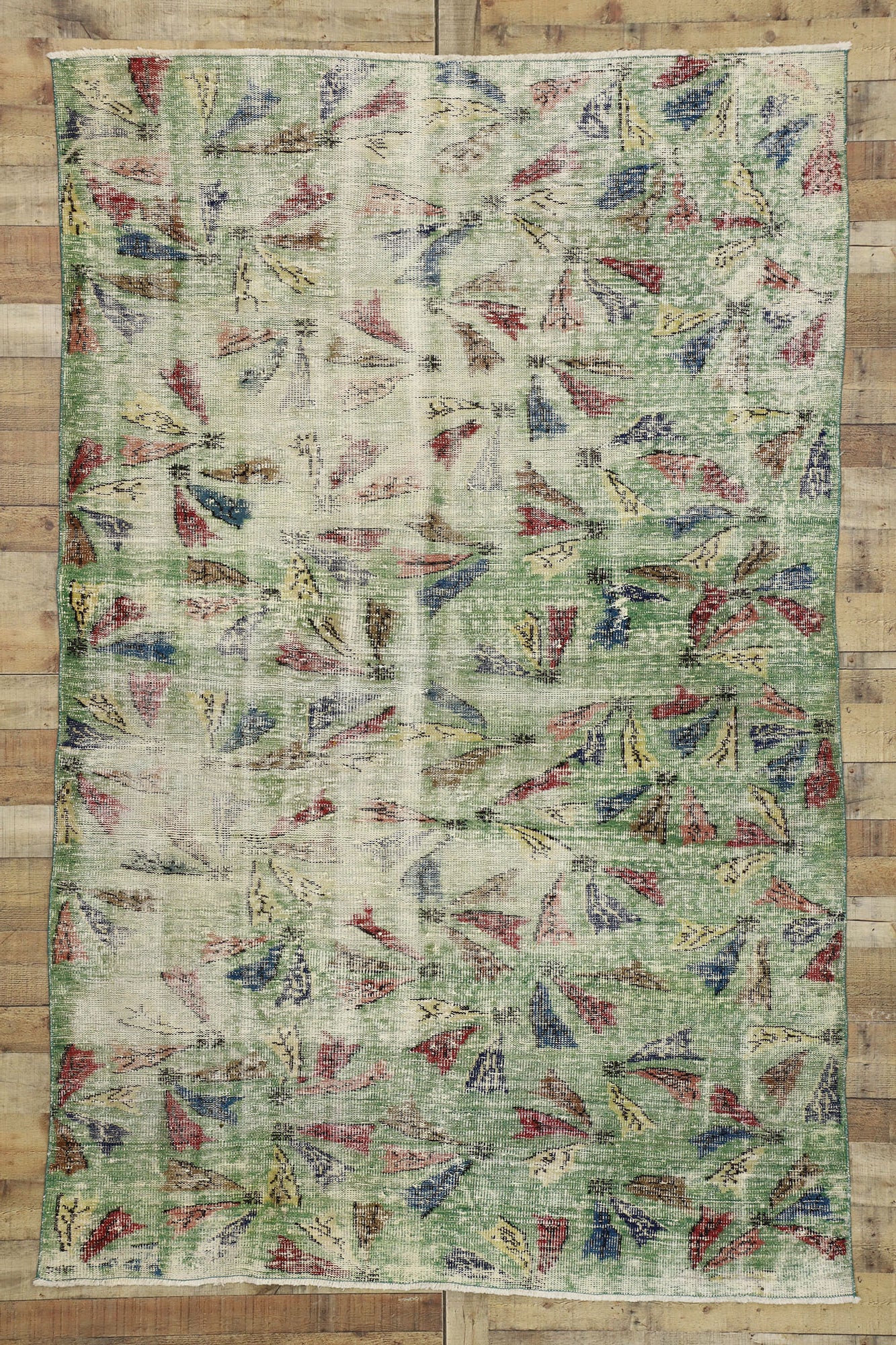 6 x 9 Zeki Muren Vintage Turkish Sivas Rug 52575
