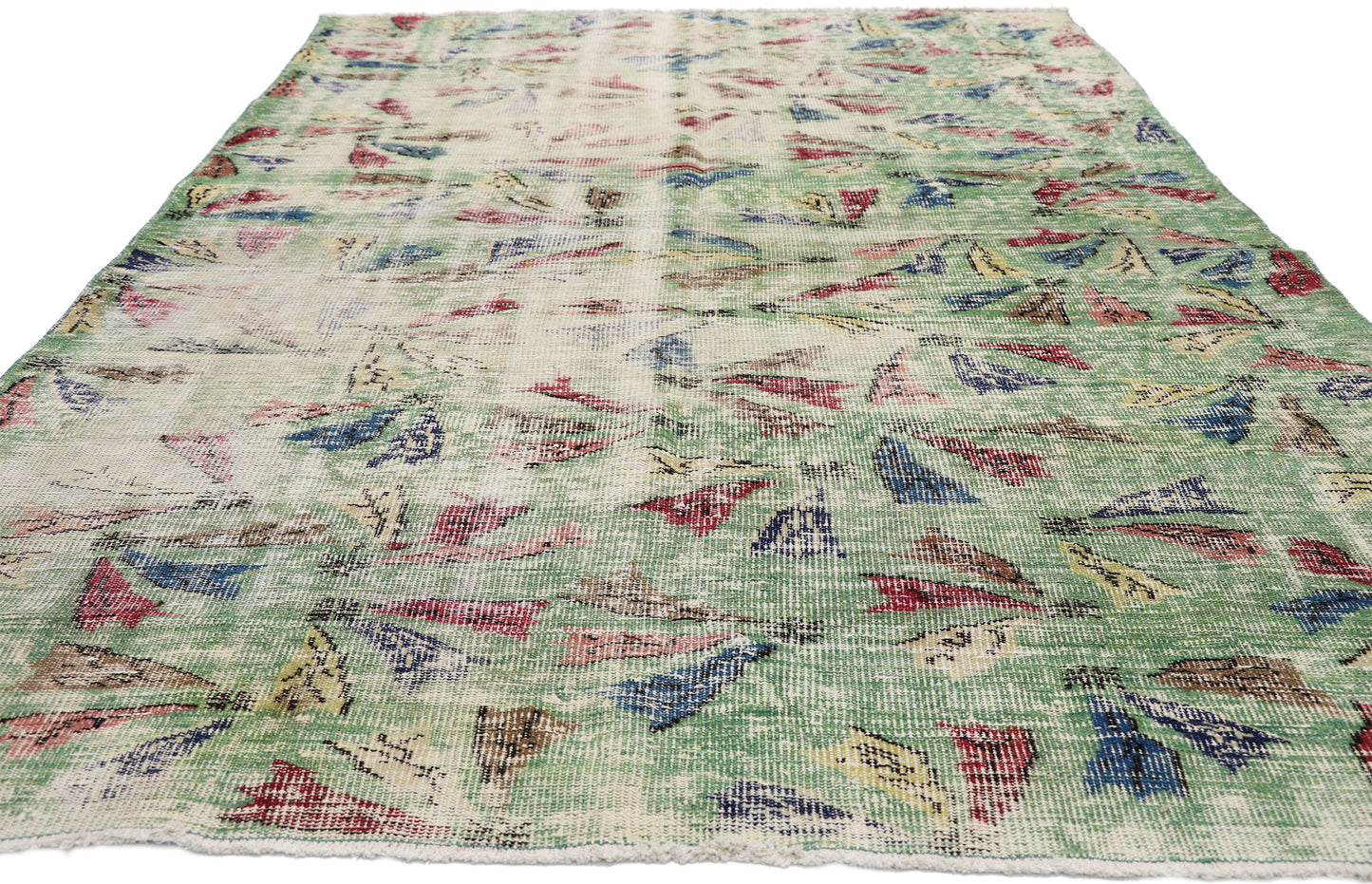 6 x 9 Zeki Muren Vintage Turkish Sivas Rug 52575