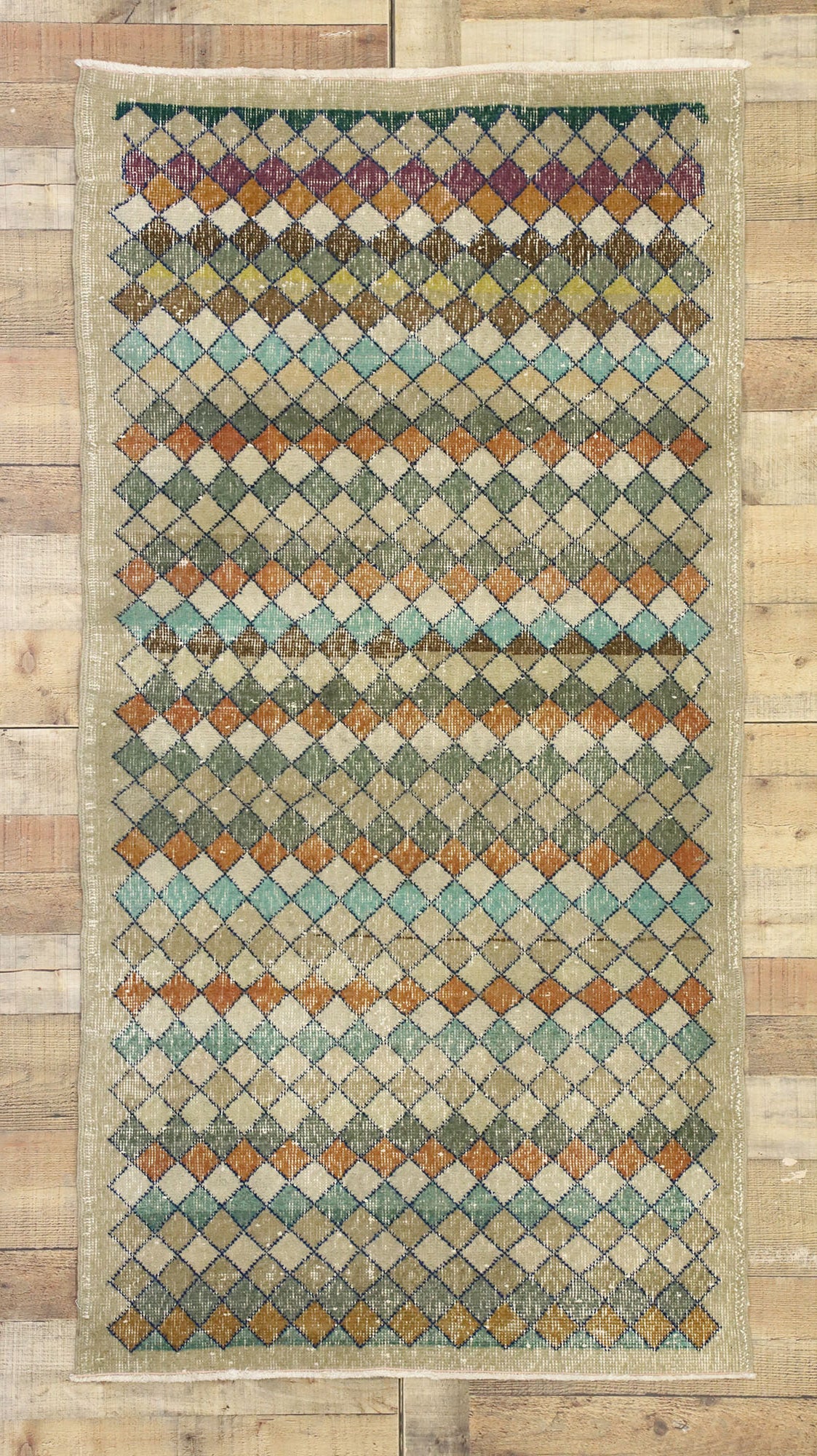 3 x 6 Zeki Muren Vintage Sivas Rug 52584
