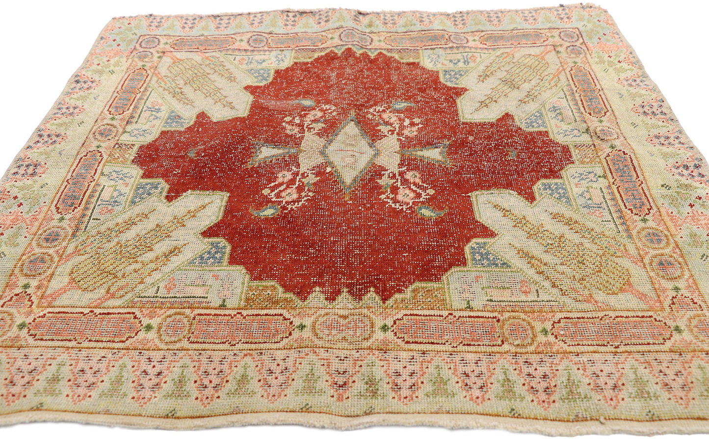 2 x 3 Vintage Sivas Silk Rug 52585