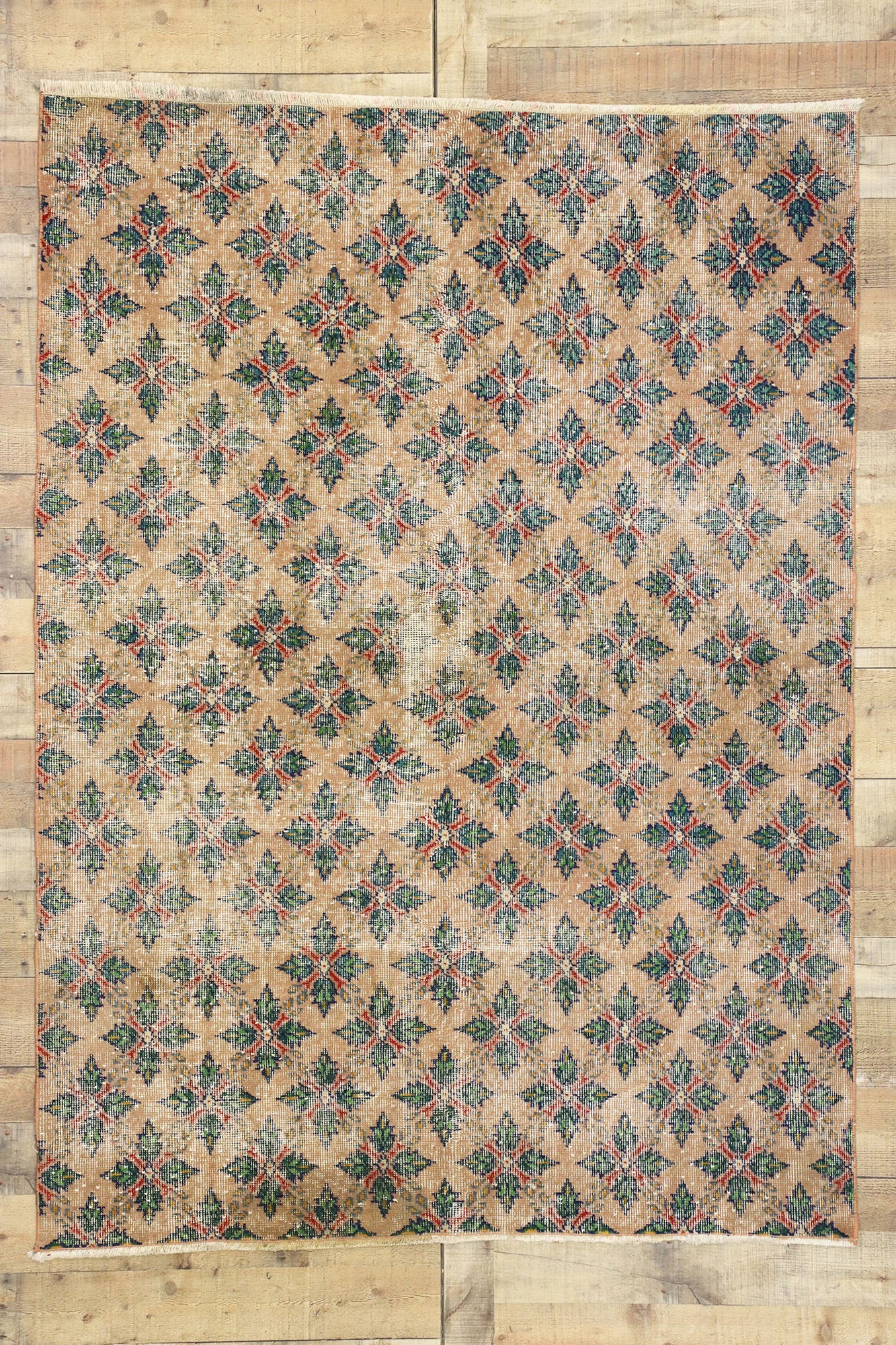 5 x 7 Zeki Muren Vintage Turkish Sivas Rug 52596