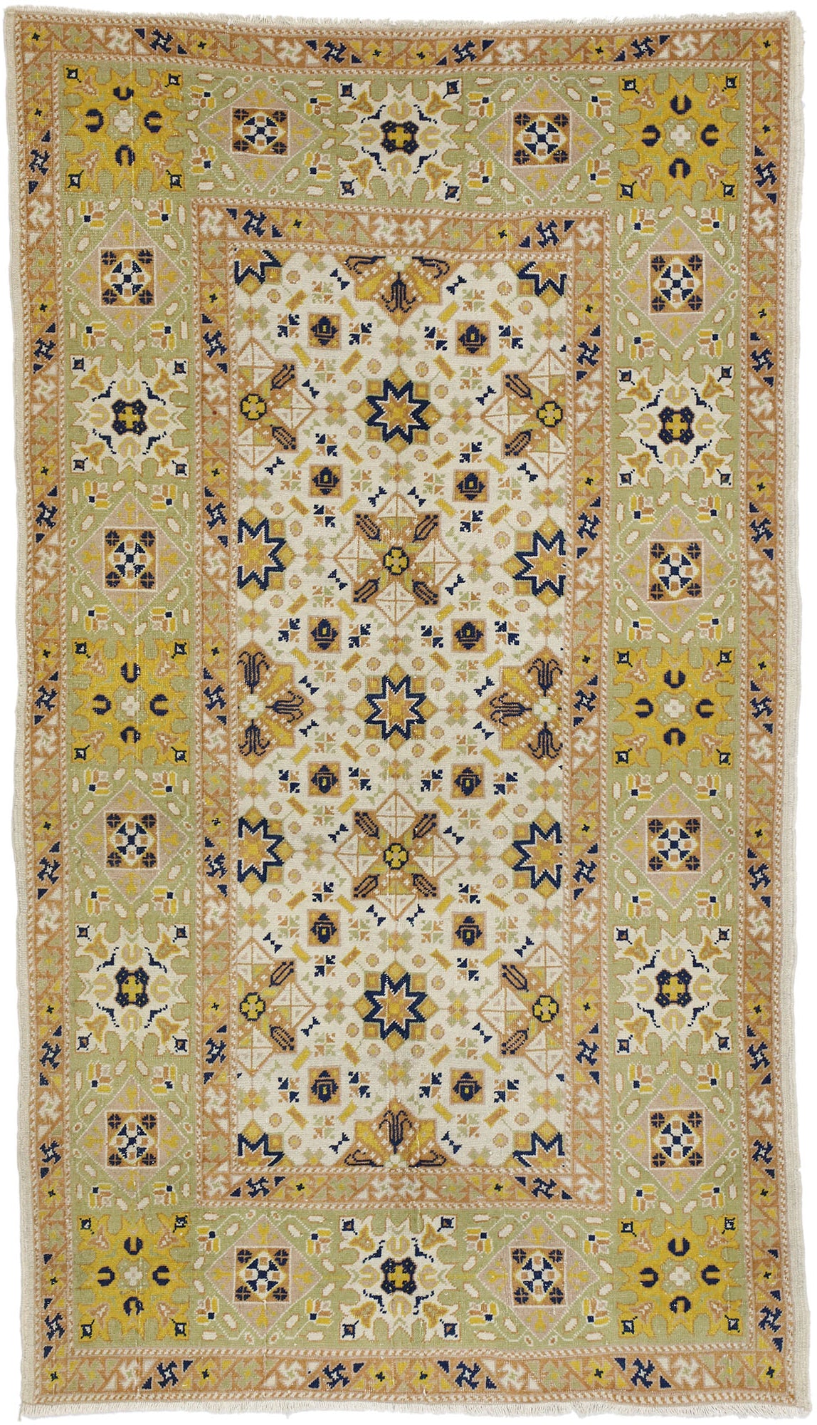 4 x 7 Vintage Turkish Sivas Rug 52615