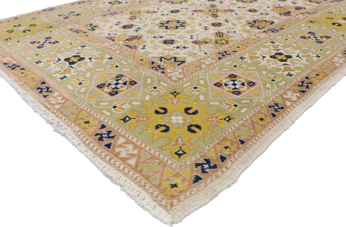 4 x 7 Vintage Turkish Sivas Rug 52615