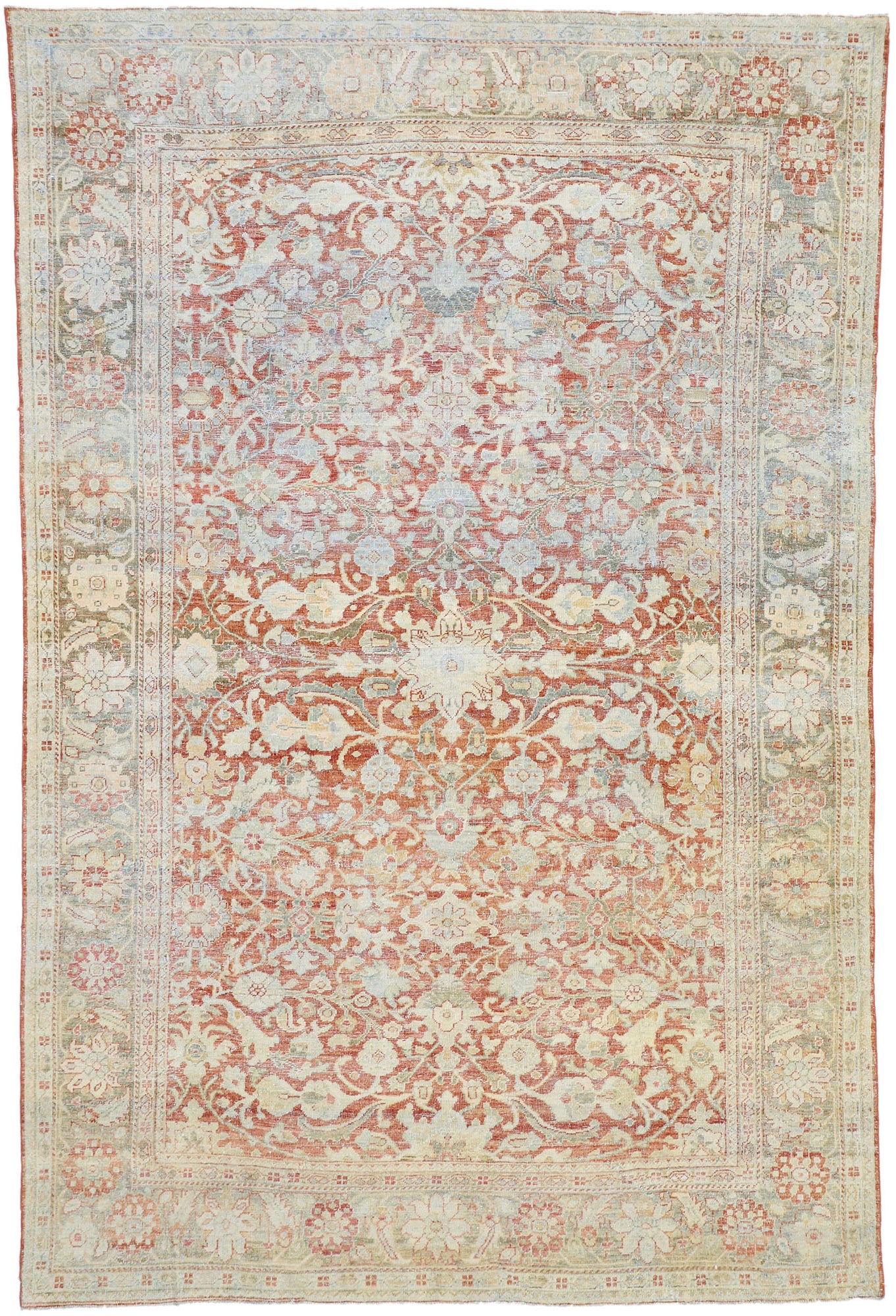 7 x 11 Antique Persian Mahal Rug 52616