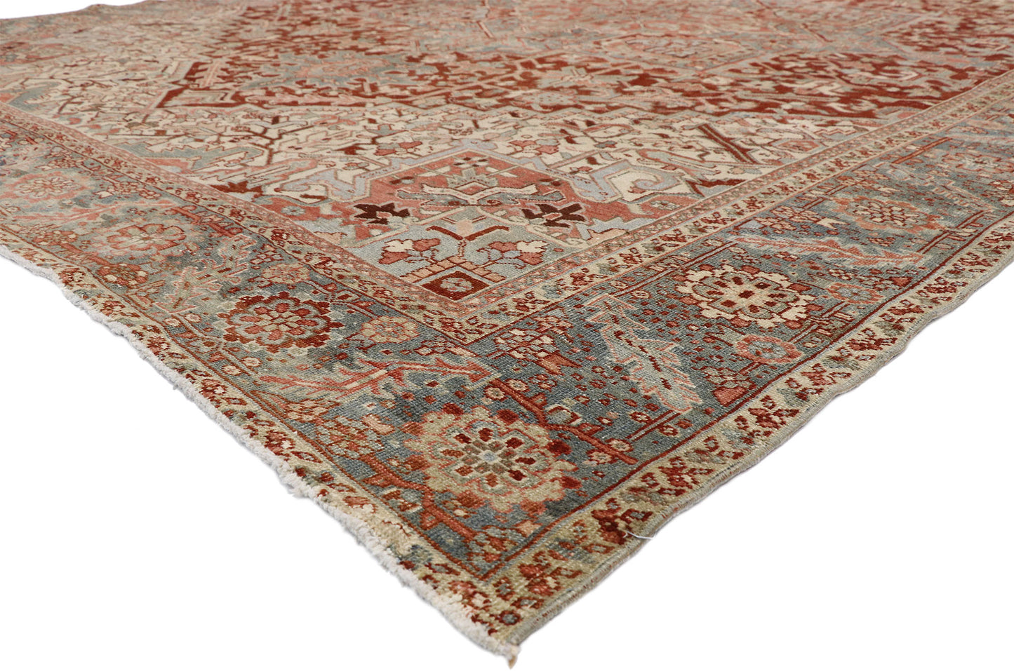 10 x 13 Antique Persian Heriz Rug 52635