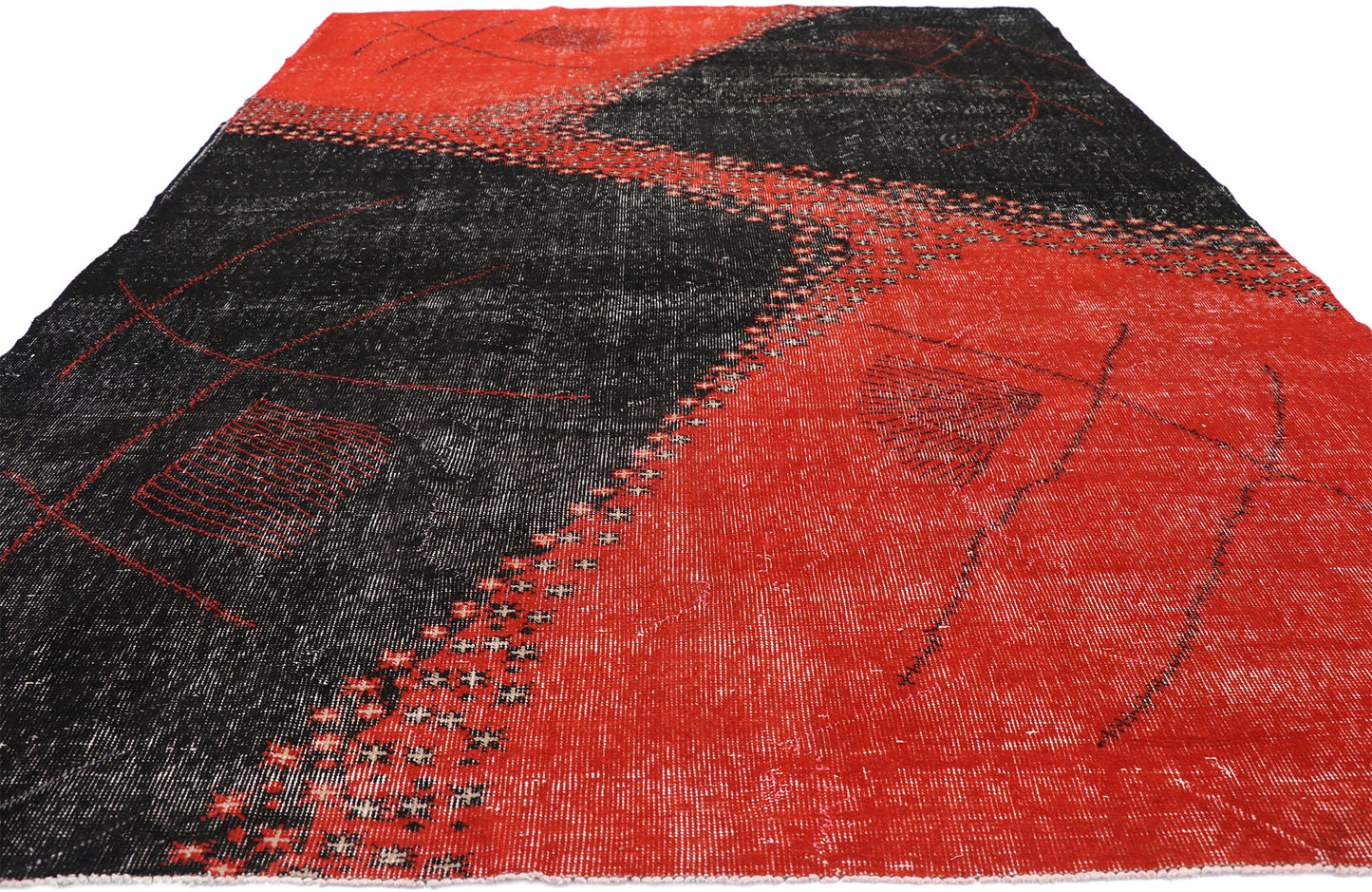 7 x 10 Zeki Muren Vintage Turkish Sivas Rug 52649