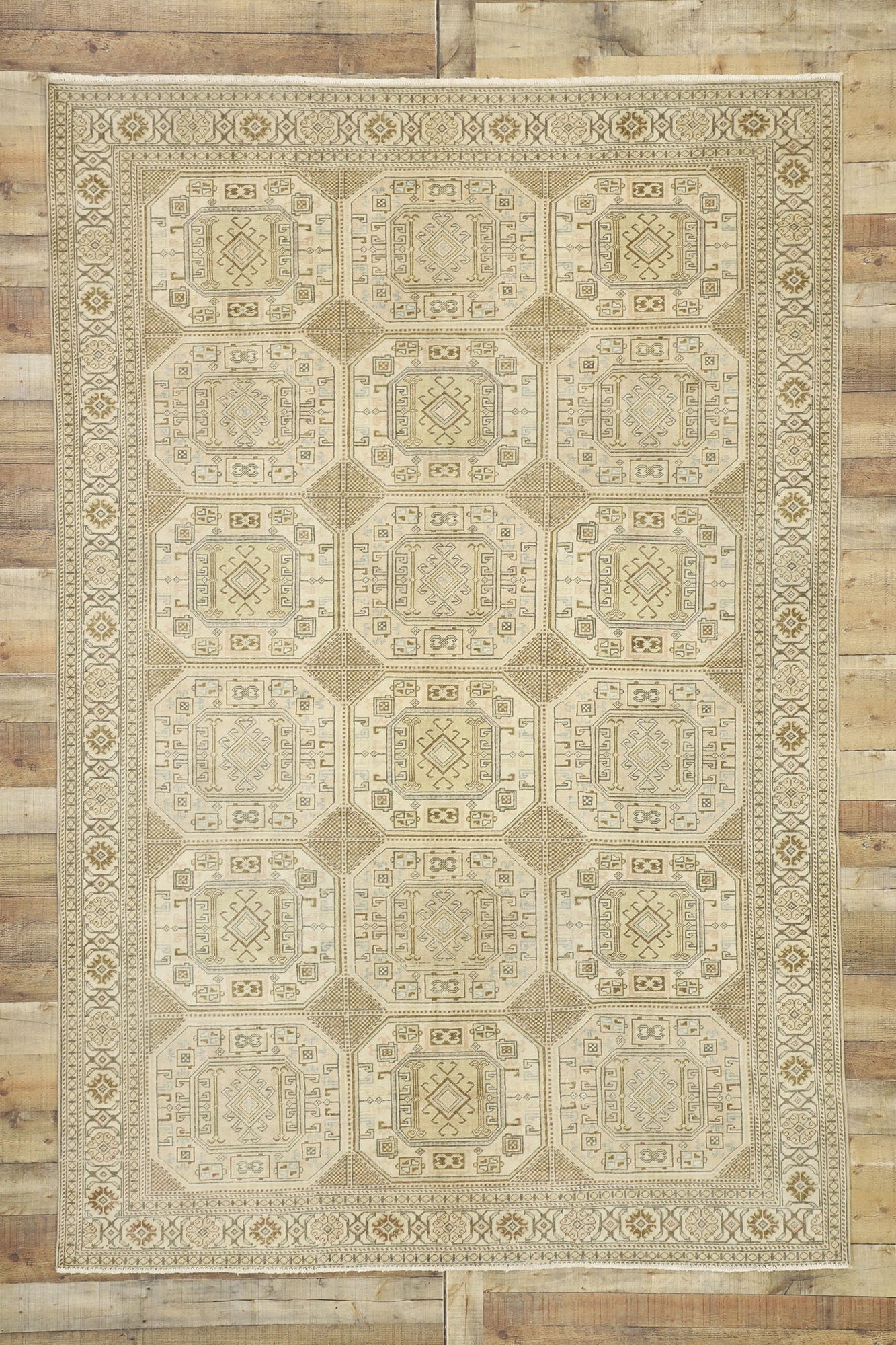 7 x 10 Vintage Turkish Sivas Rug 52658