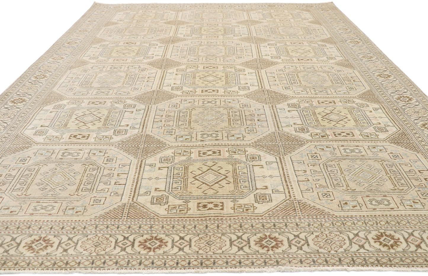 7 x 10 Vintage Turkish Sivas Rug 52658