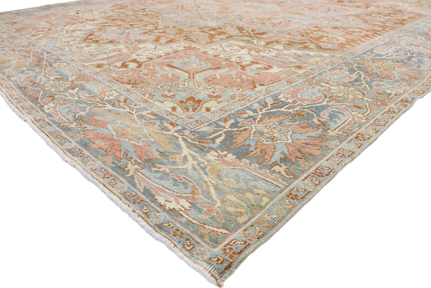 9 x 12 Antique Persian Heriz Rug 52671