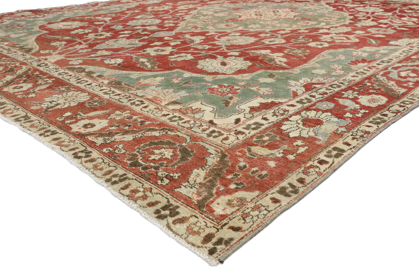 9 x 12 Antique Persian Mahal Rug 52679