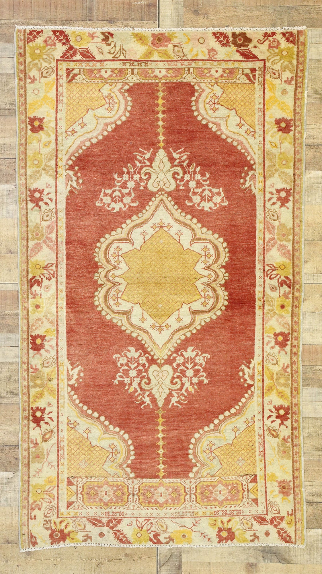 4 x 7 Vintage Oushak Rug 52702