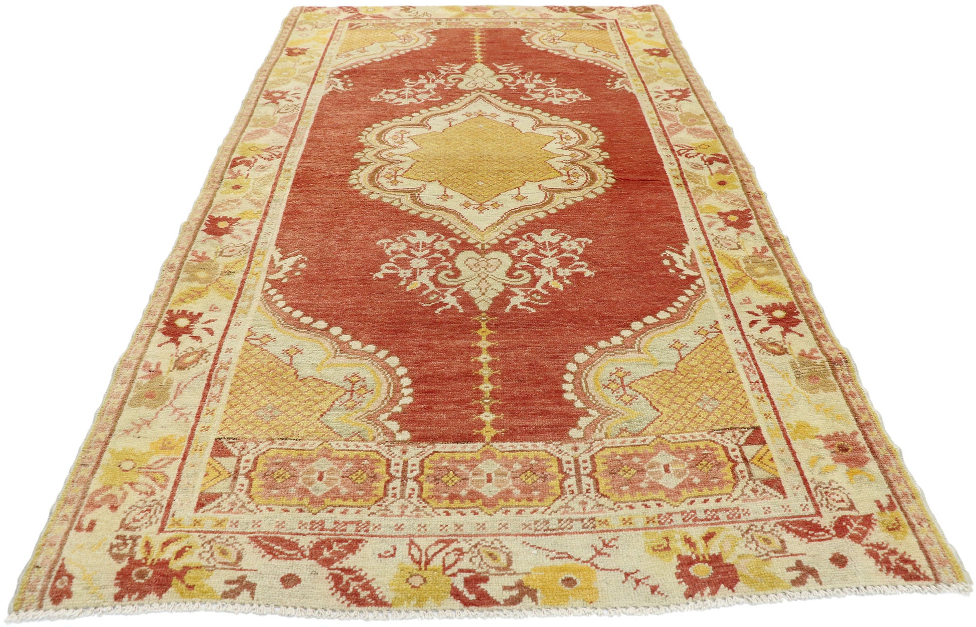4 x 7 Vintage Oushak Rug 52702