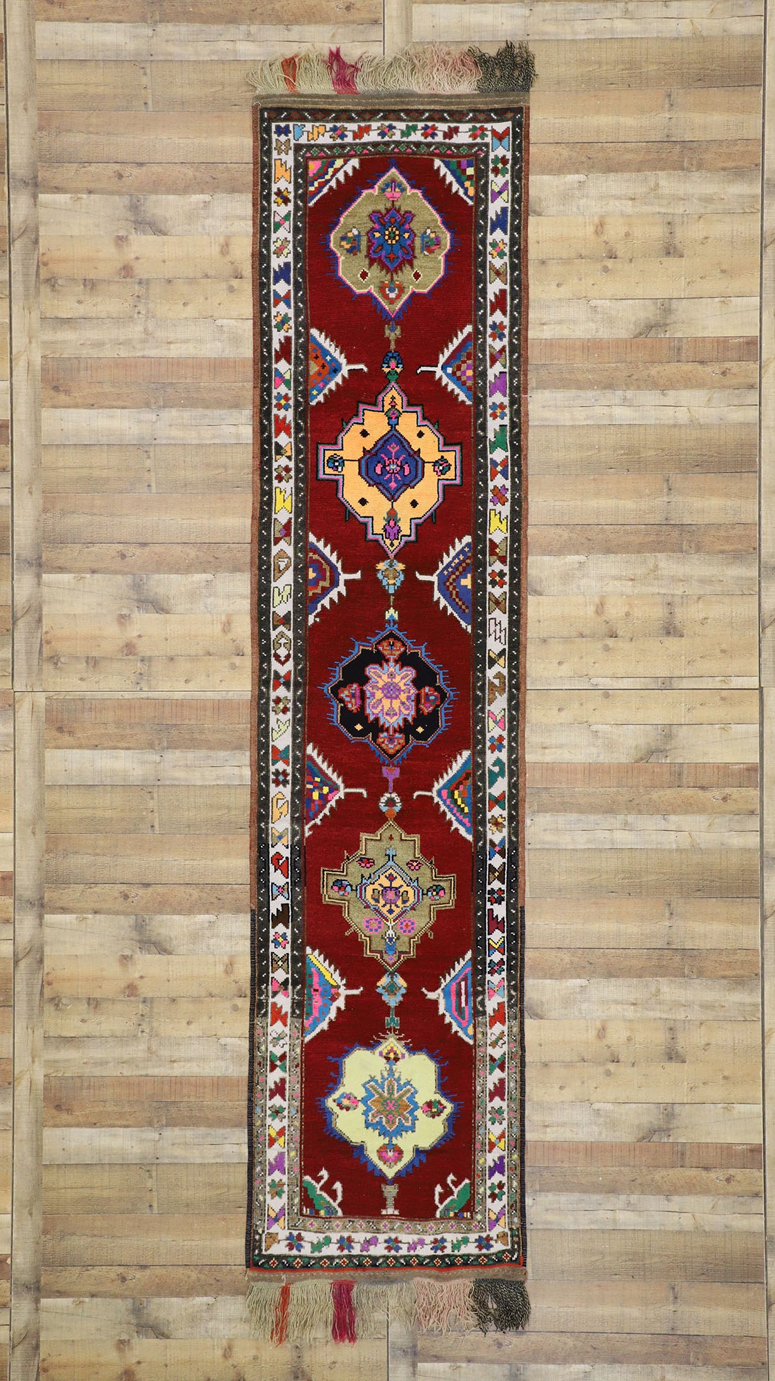 3 x 13 Vintage Oushak Runner 52718