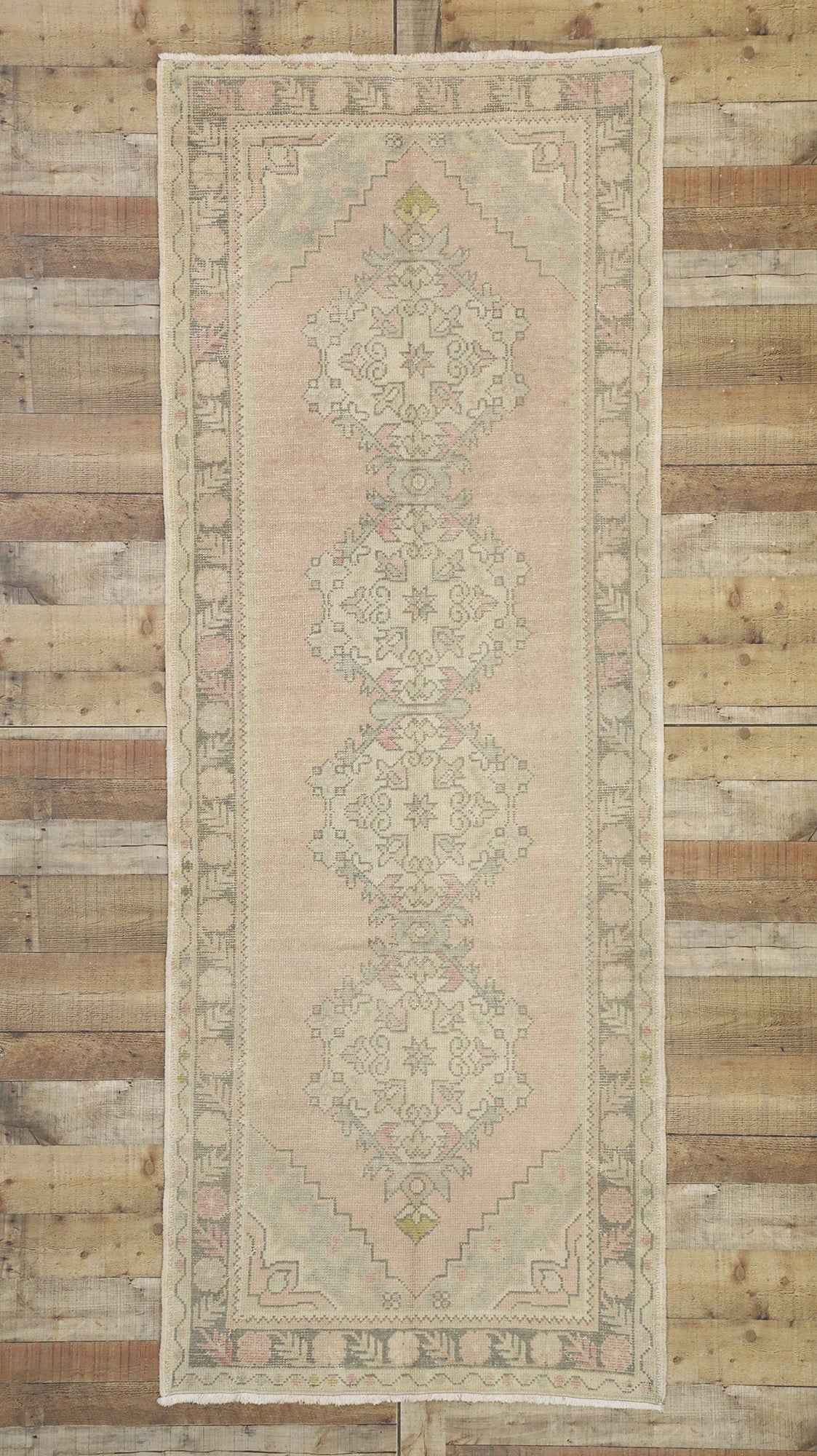 3 x 9 Vintage Turkish Oushak Runner 52720