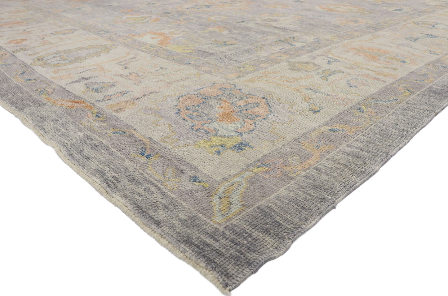 11 x 14 Gray Turkish Oushak Rug 52731