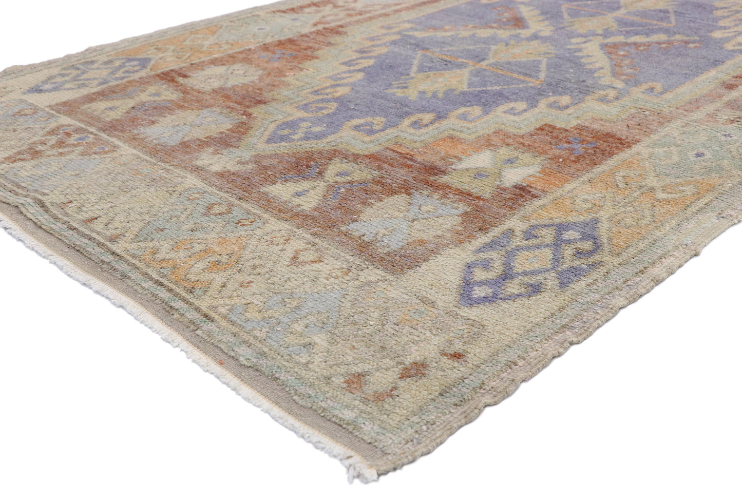 4 x 11 Vintage Turkish Oushak Runner 52740