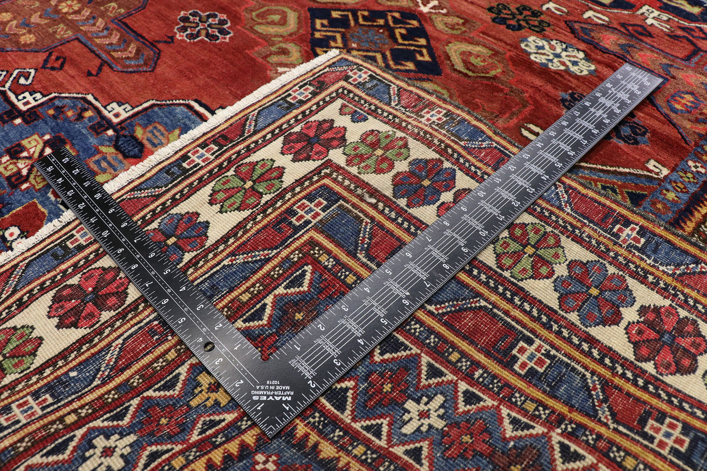 8 x 11 Antique Russian Caucasian Rug 52750