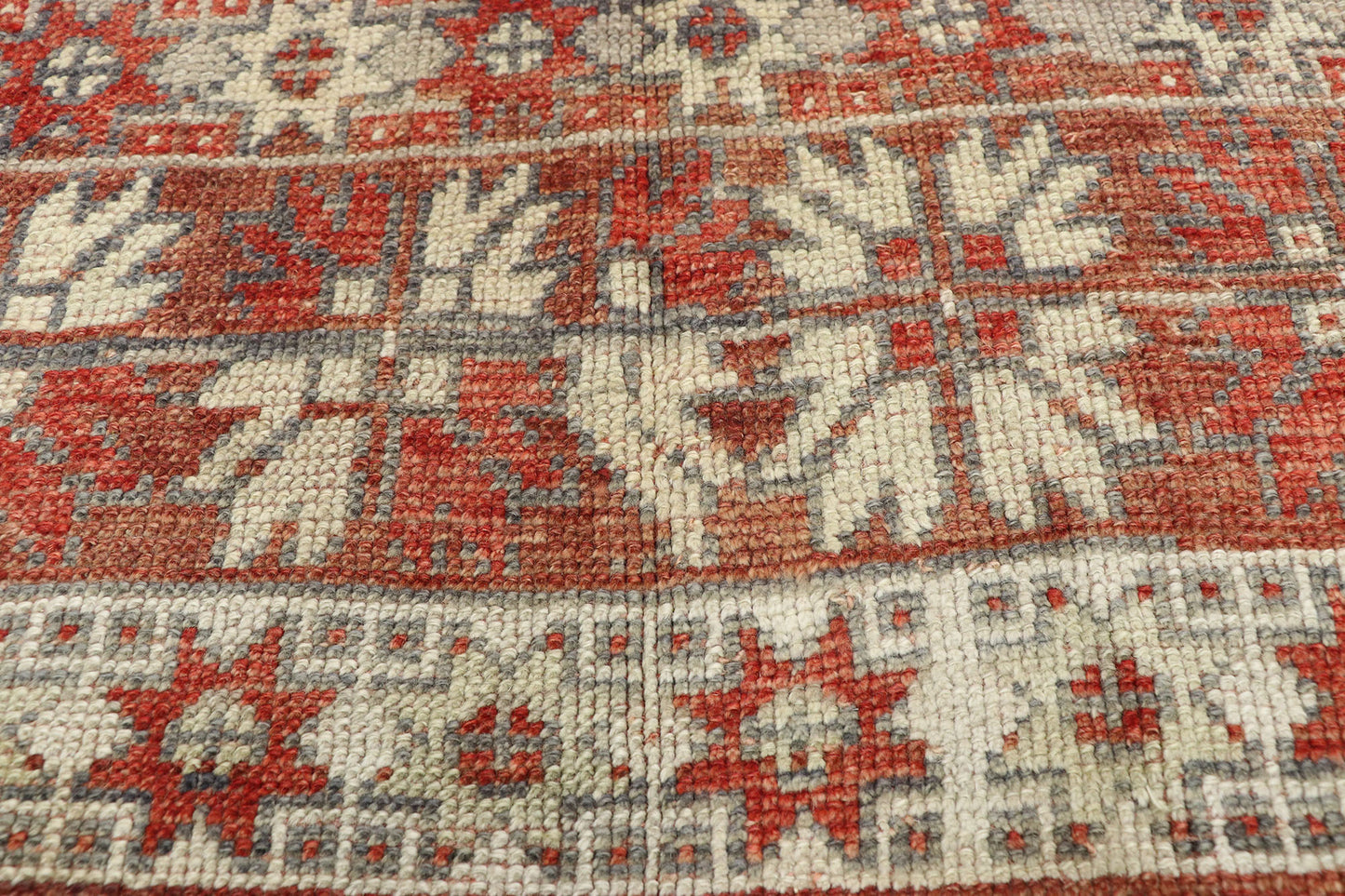 5 x 7 Vintage Turkish Oushak Prayer Rug 52755