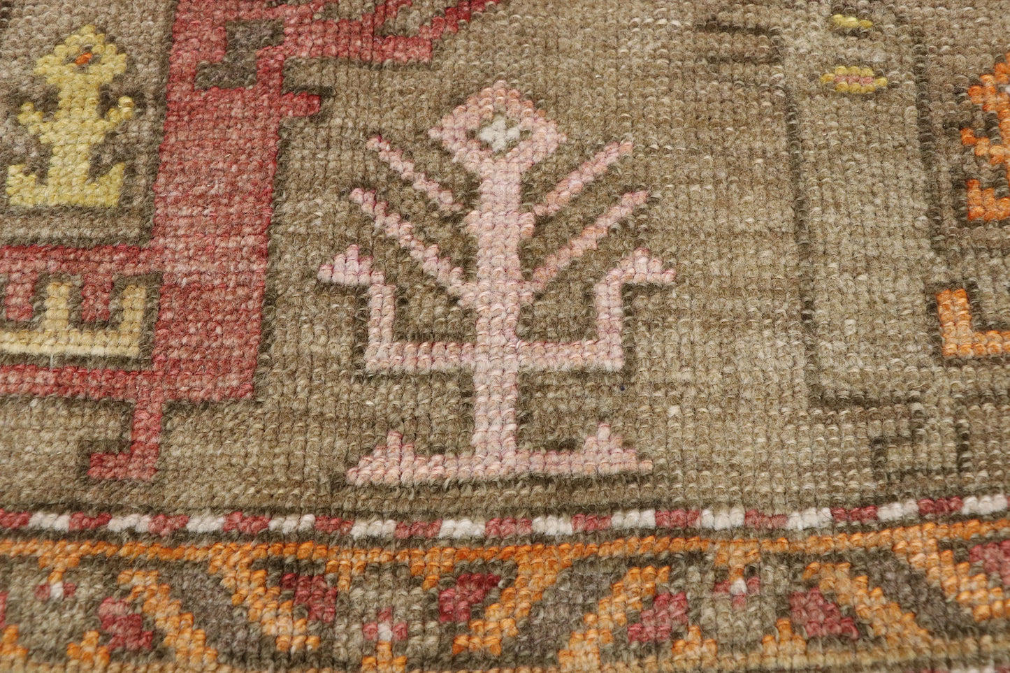 5 x 14 Vintage Turkish Oushak Runner 52760