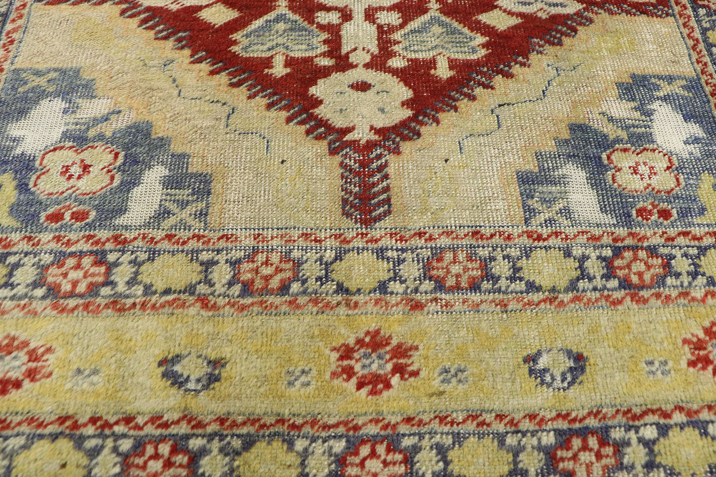 4 x 6 Vintage Turkish Oushak Rug 52778