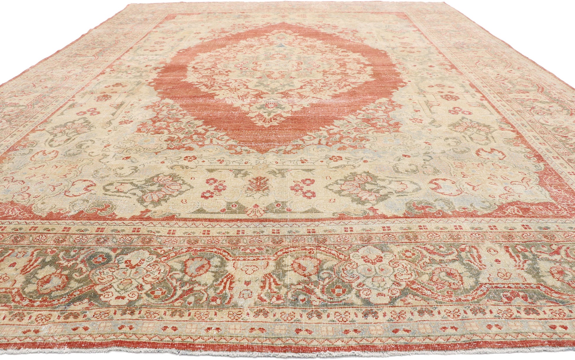 10 x 15 Vintage Persian Mahal Rug 52783