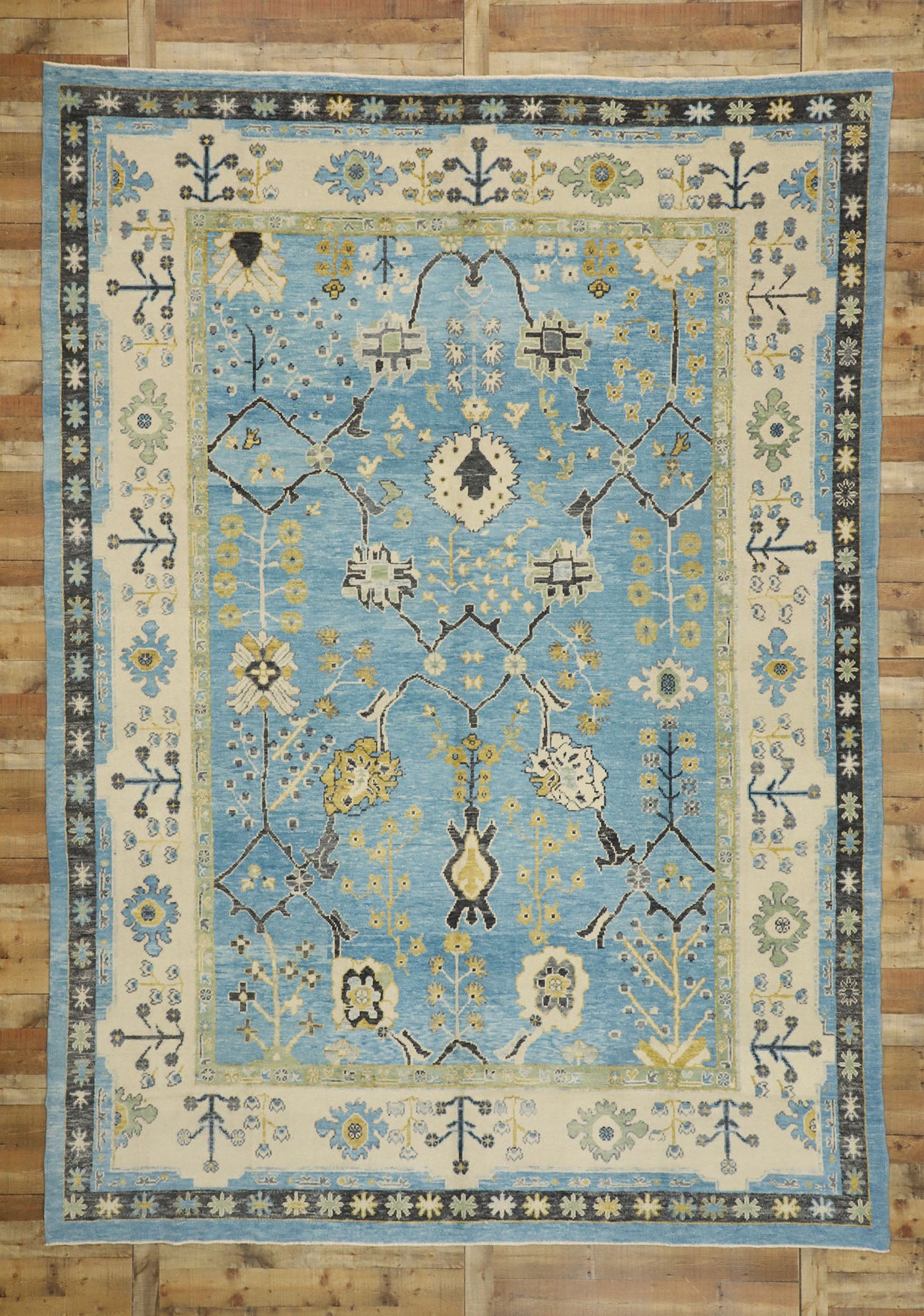 10 x 14 Colorful Turkish Oushak Rug 52785