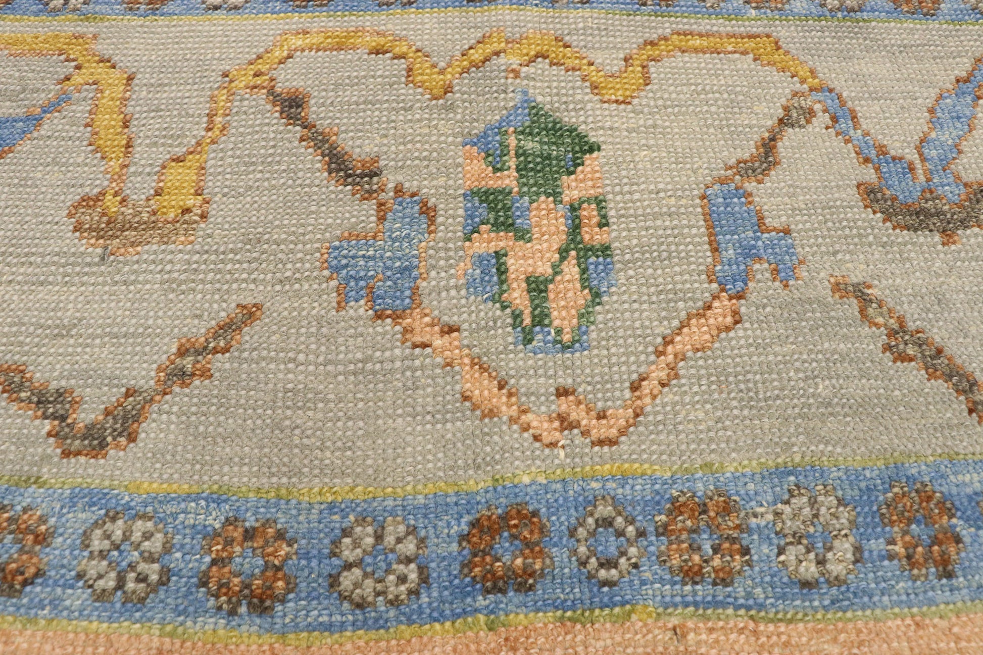 9 x 14 Colorful Turkish Oushak Rug 52786