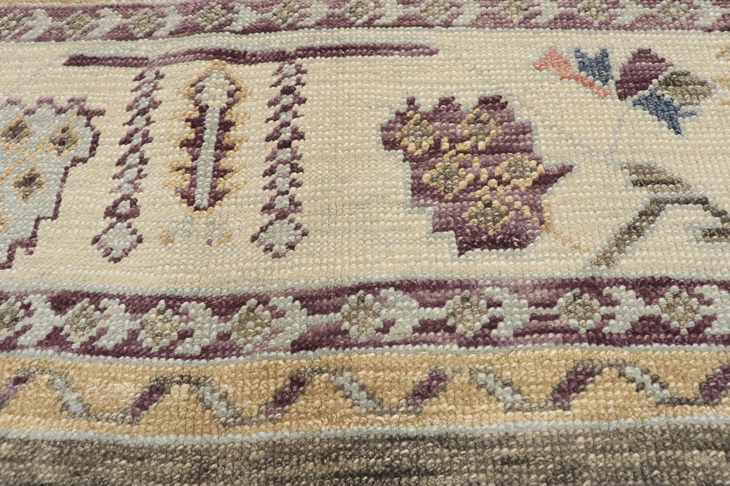 10 x 13 Earth-Tone Turkish Oushak Rug 52791