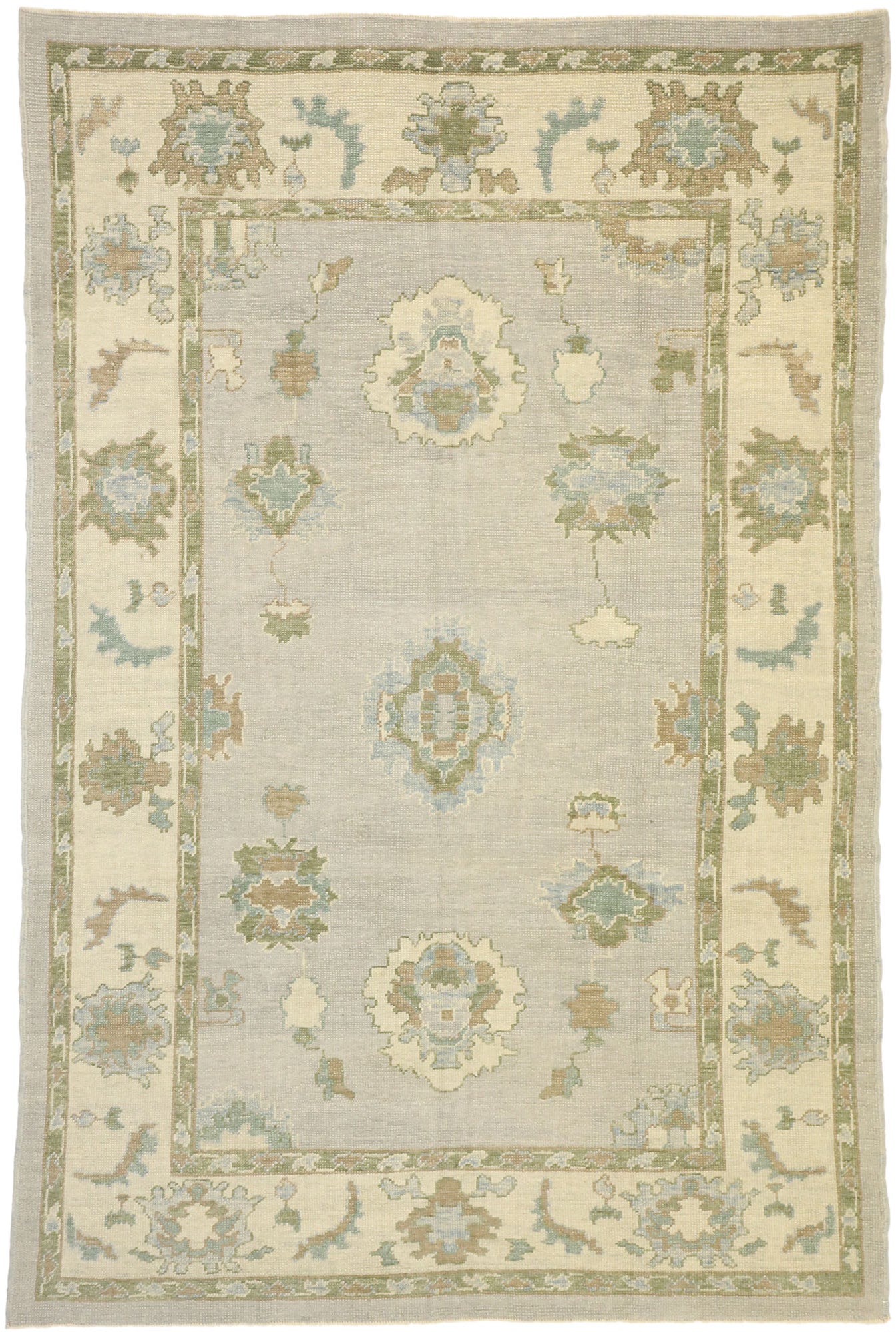 6 x 10 Modern Turkish Oushak Rug 52796