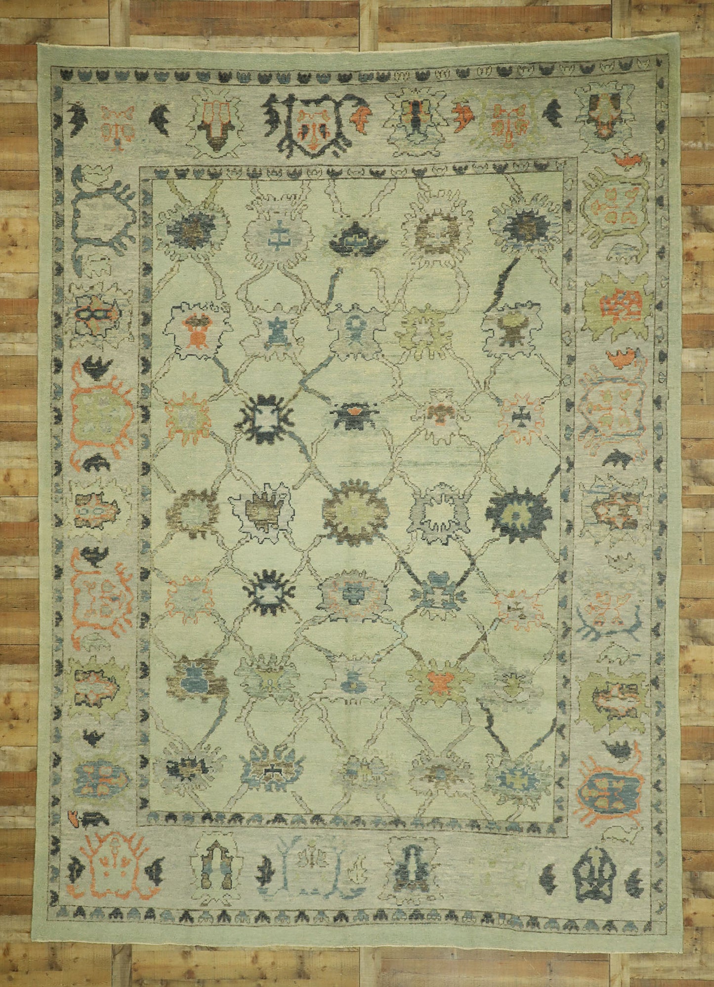 10 x 14 Modern Turkish Oushak Rug 52801