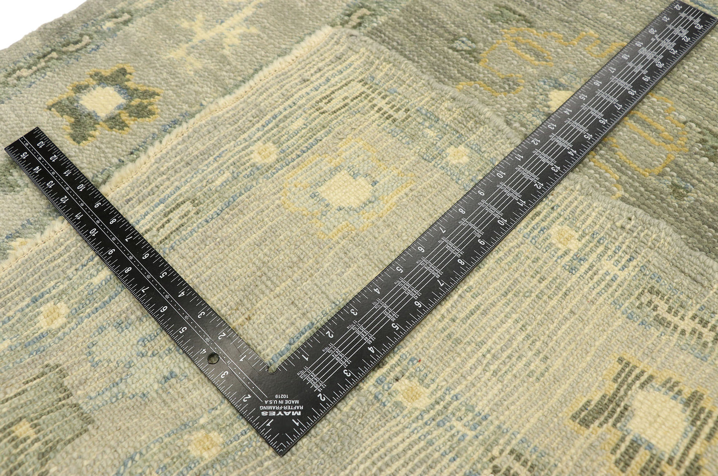 3 x 11 Gray Turkish Oushak Runner 52816