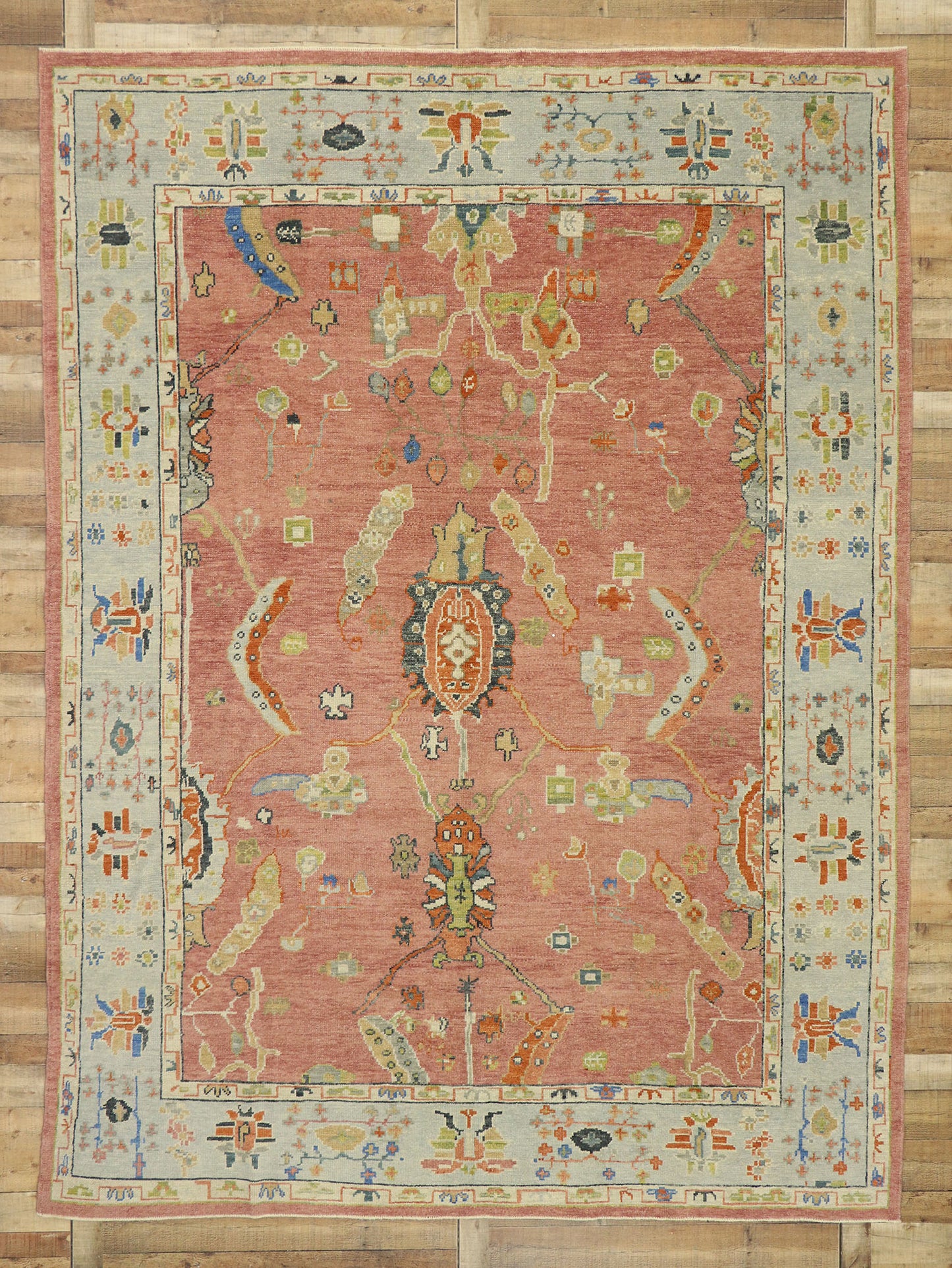 9 x 12 Contemporary Turkish Oushak 52827