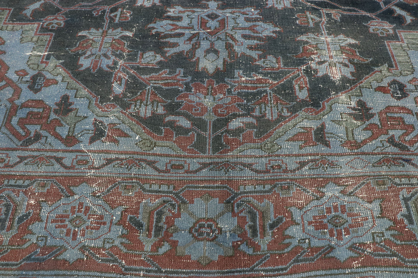10 x 13 Distressed Antique Turkish Rug 52839
