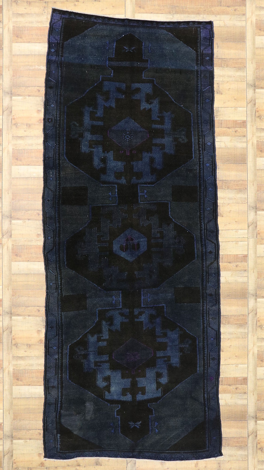 6 x 14 Vintage Turkish Overdyed Rug 52841