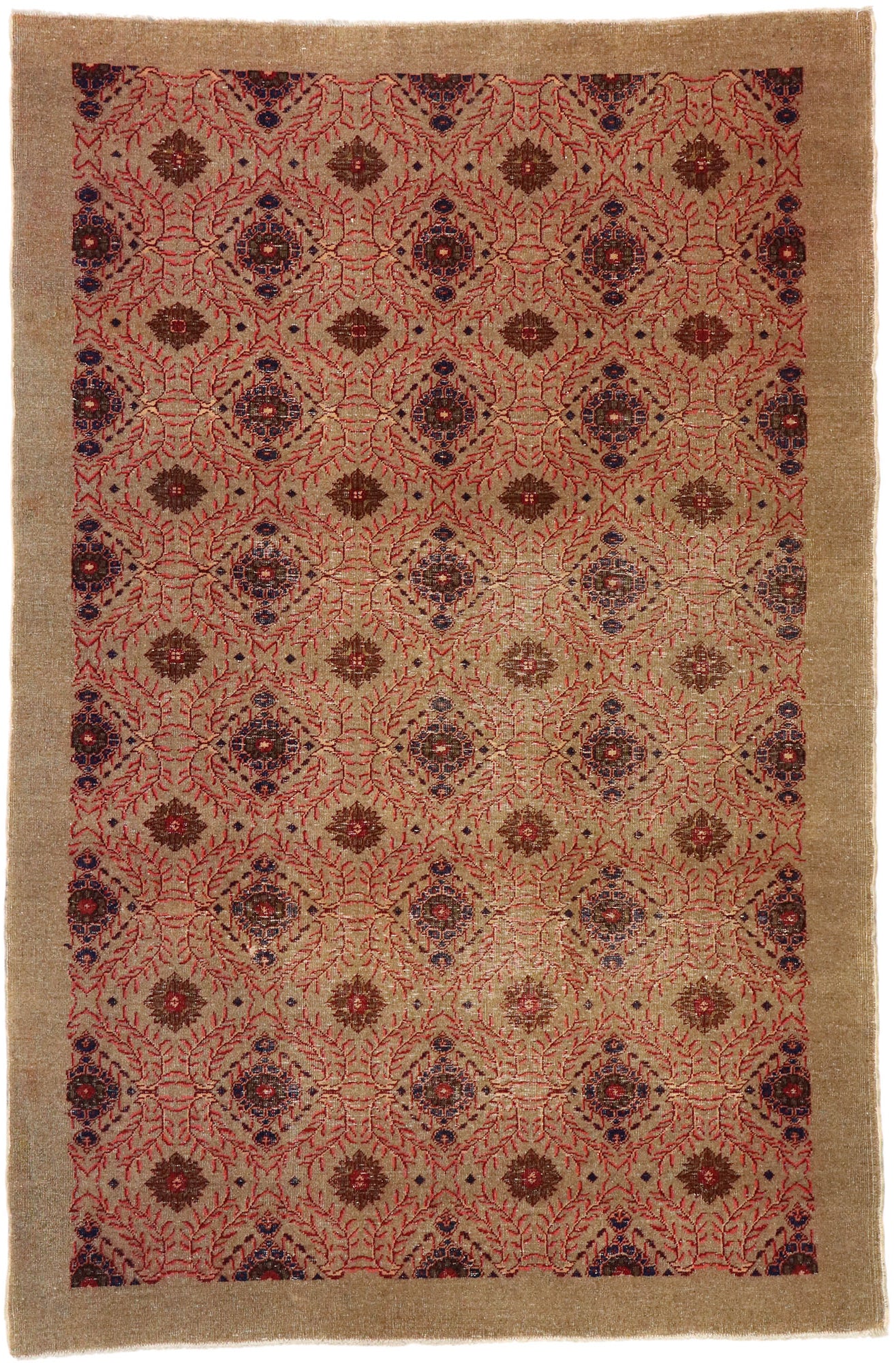 4 x 6 Vintage Turkish Sivas Rug 52853