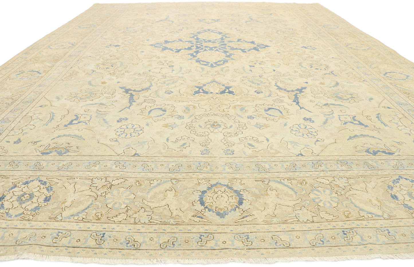 10 x 14 Antique Persian Tabriz Rug 52855