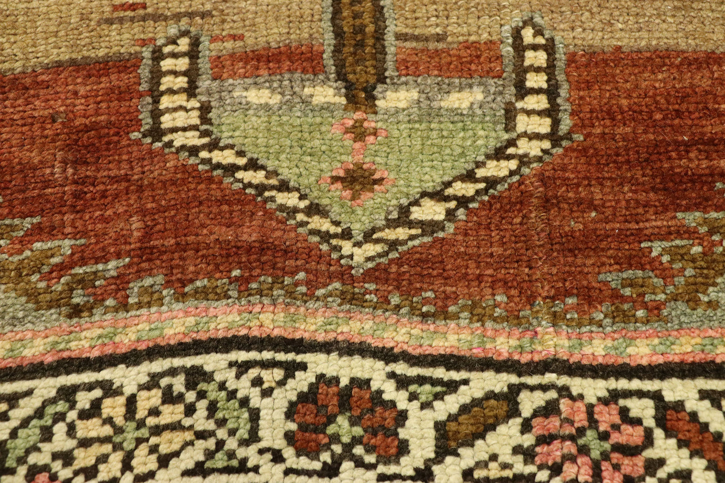 5 x 17 Antique Turkish Oushak Rug 52856