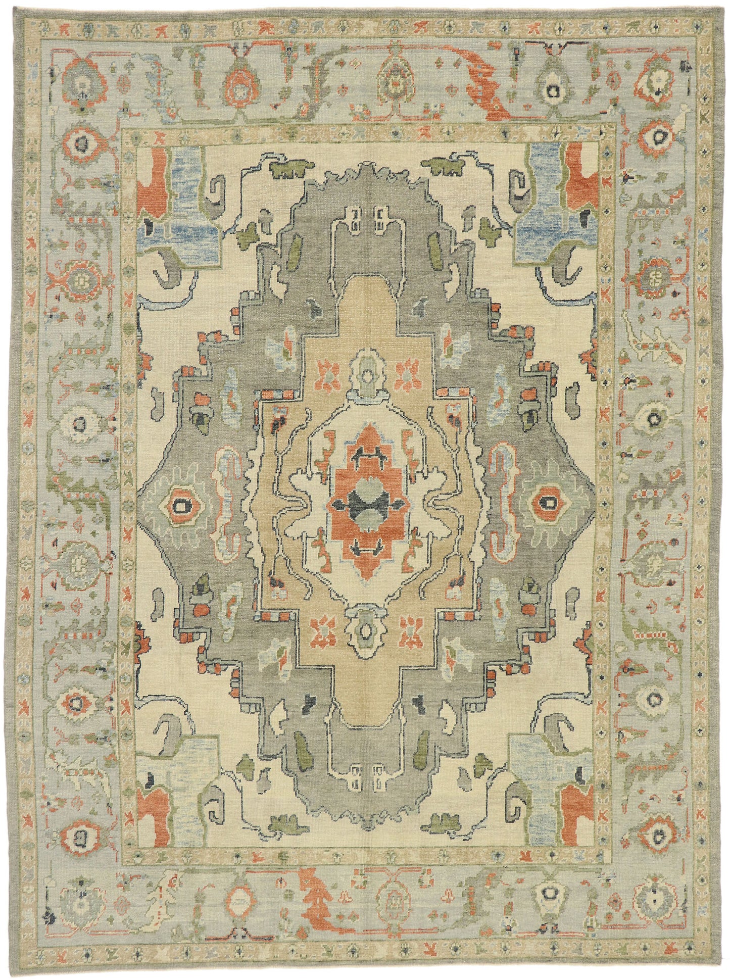 9 x 13 Turkish Oushak Rug 52873