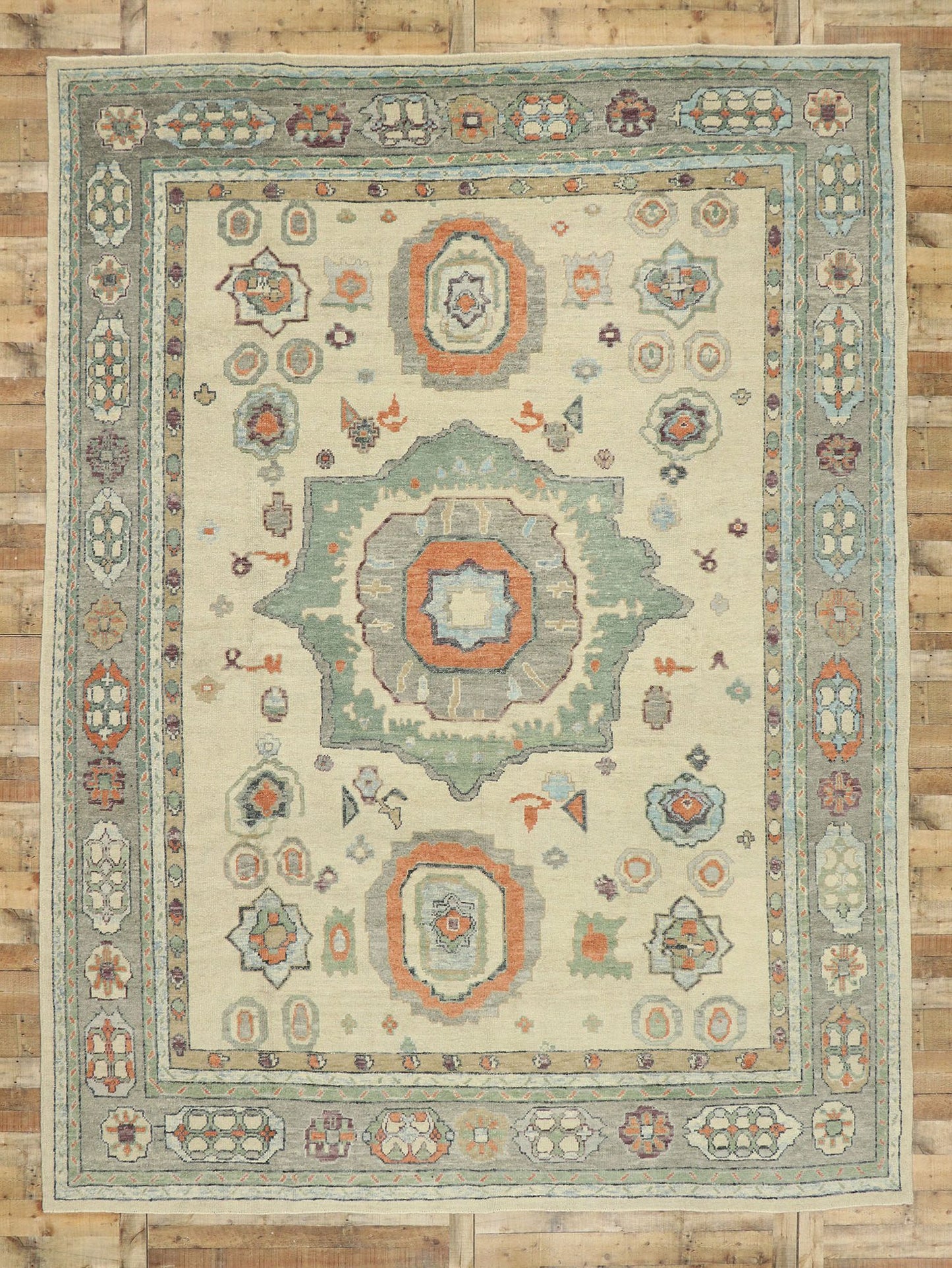 11 x 14 Turkish Oushak Rug 52880