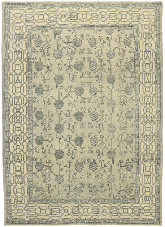 9 x 13 Turkish Khotan Rug 52898