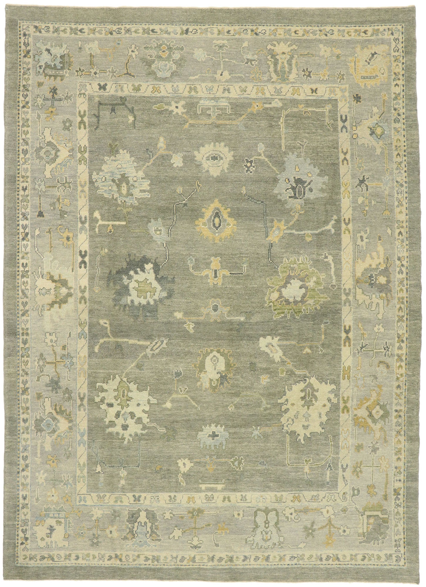 9 x 12 Contemporary Turkish Oushak Rug 52941