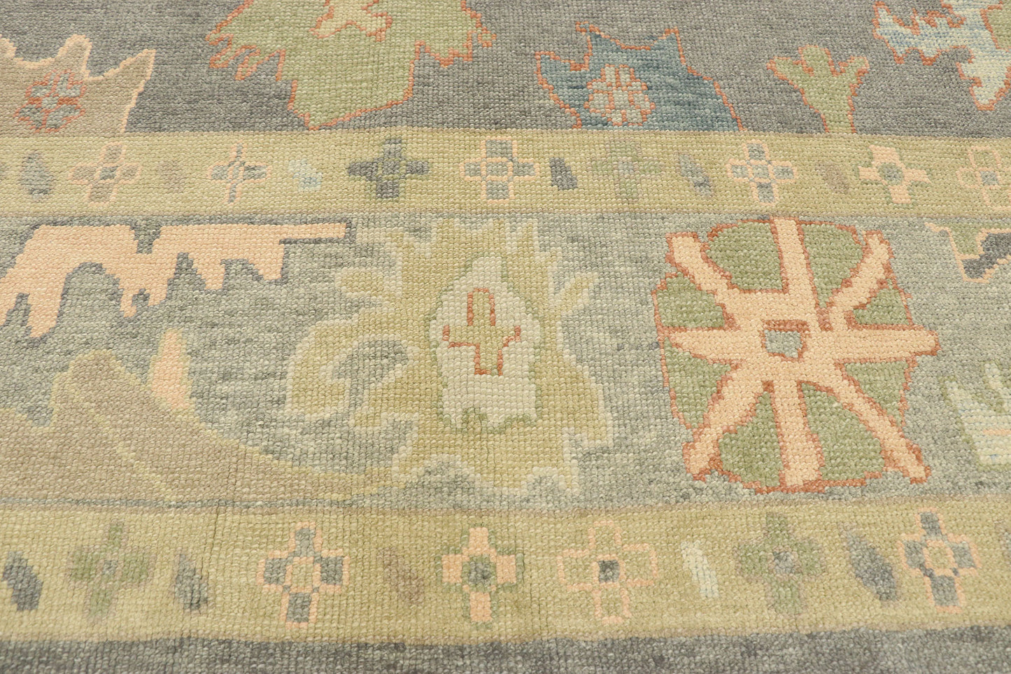 9 x 12 Colorful Turkish Oushak Rug 52944