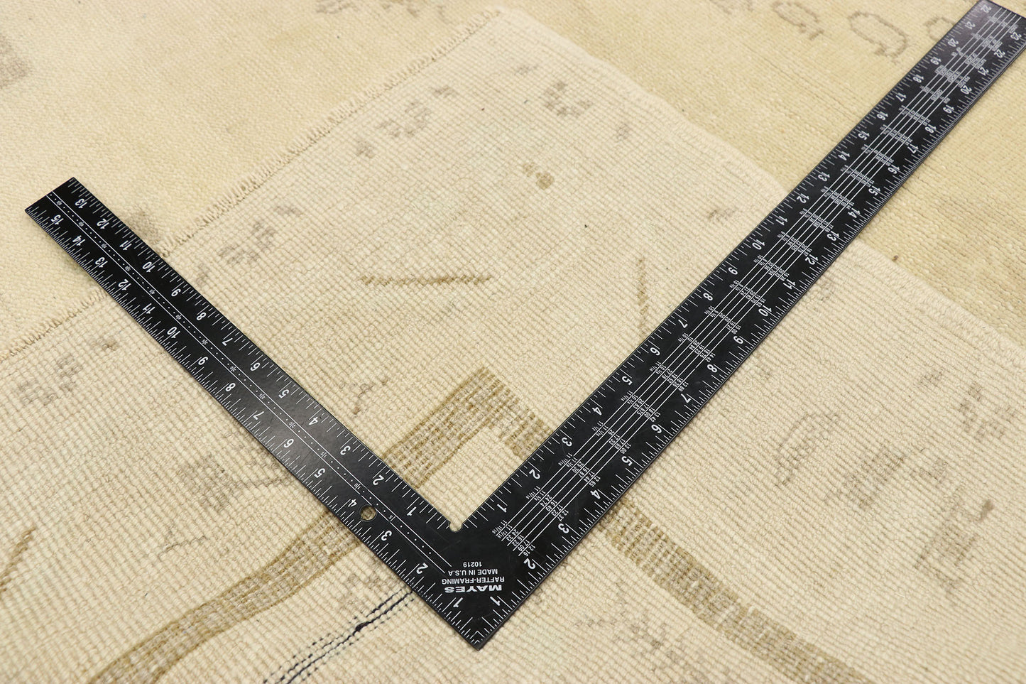 6 x 9 Vintage Neutral Turkish Oushak Rug 52960
