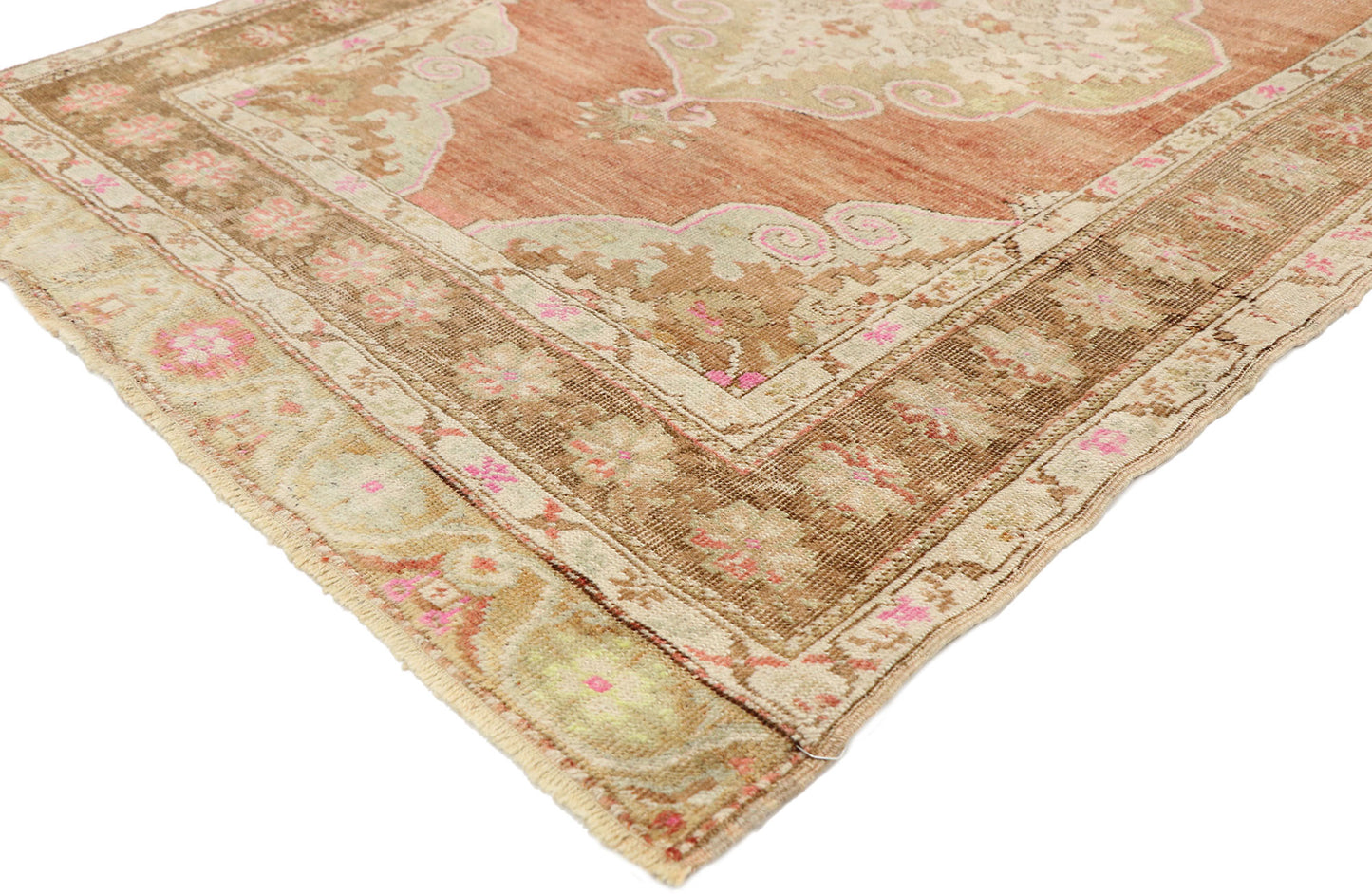 4 x 11 Vintage Turkish Oushak Runner 52979