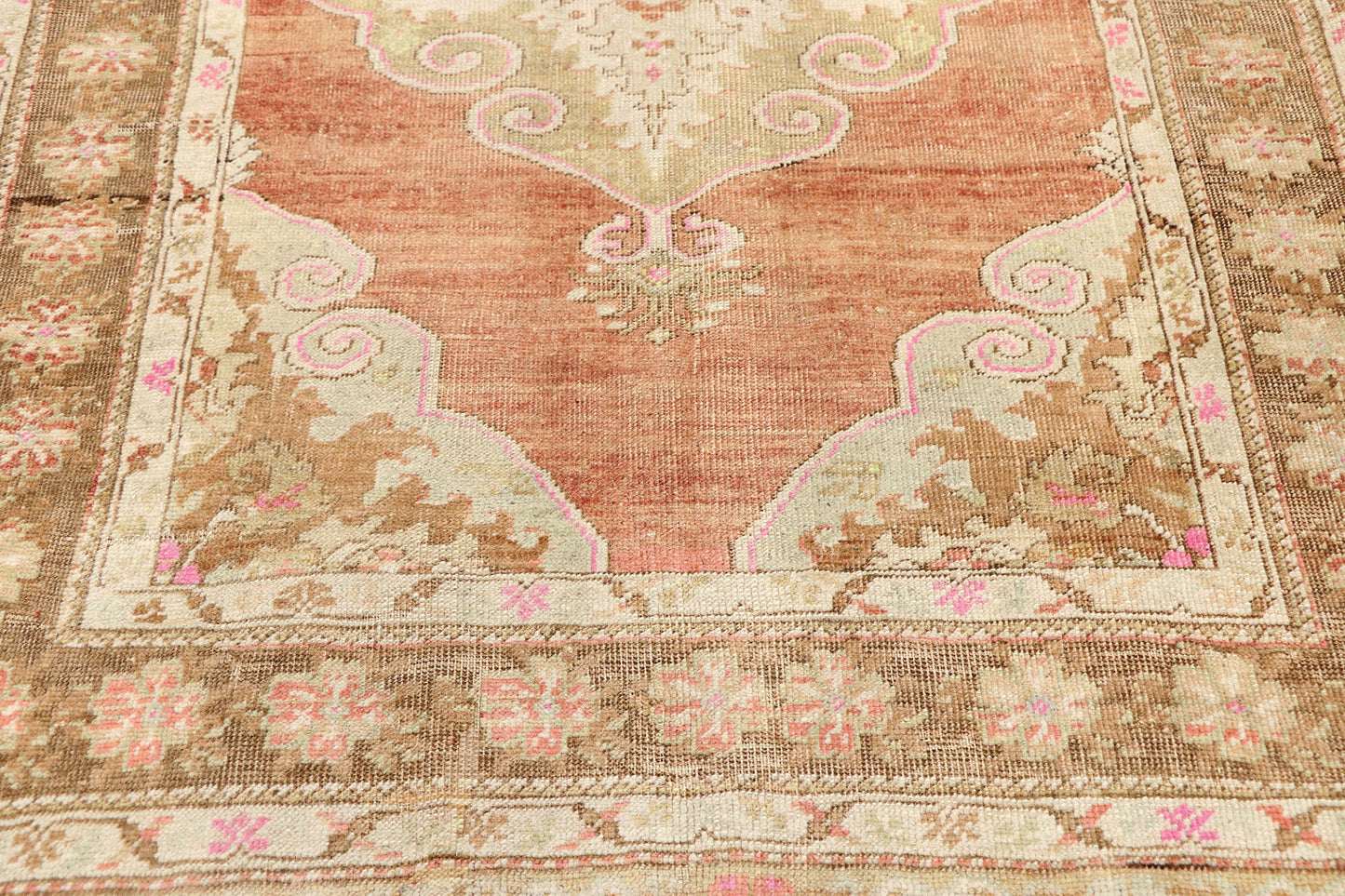 4 x 11 Vintage Turkish Oushak Runner 52979