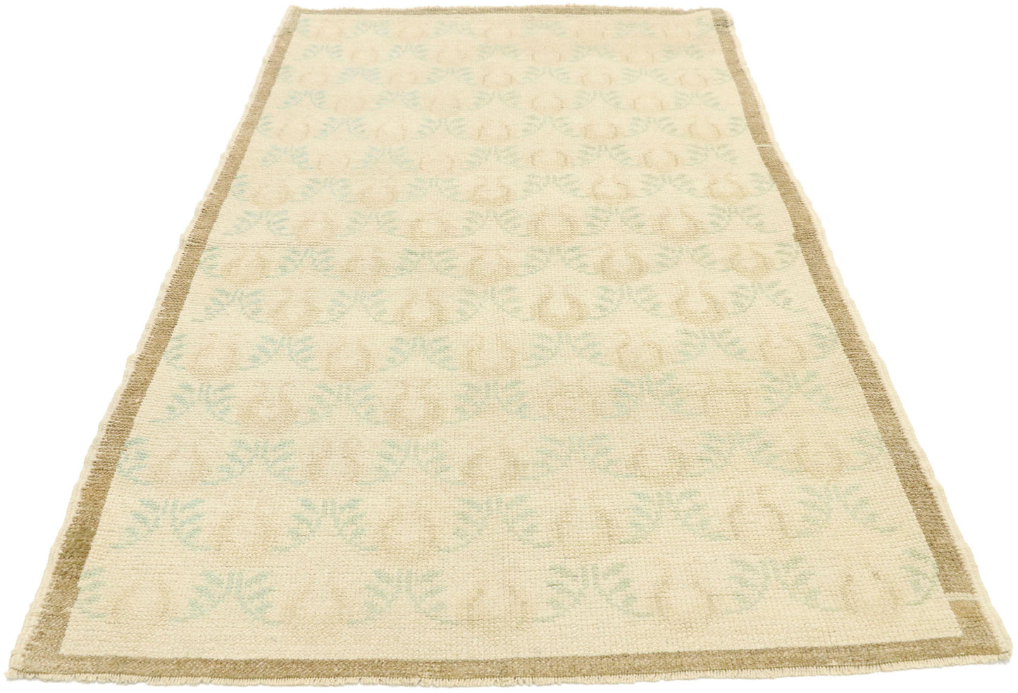 3 x 5 Vintage Turkish Oushak Rug 52983