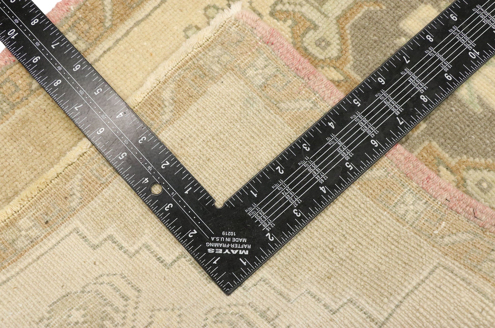 2 x 3 Vintage Turkish Oushak Rug 53016