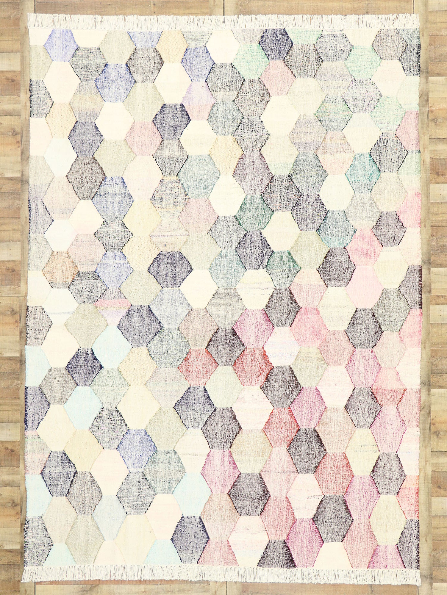 8 x 11 Modern Turkish Kilim Rug 53022